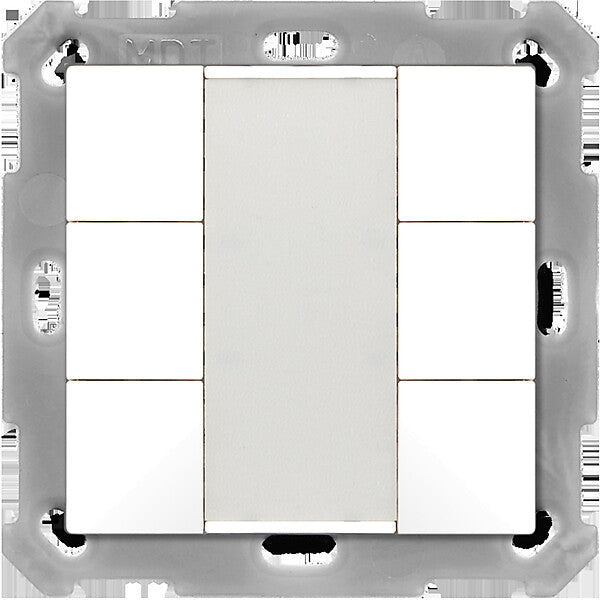 MDT technologies Taster 55 6-fach, Reinweiß matt BE-TA5506.02